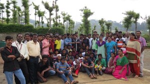Bethel Teachers with Students During Tour